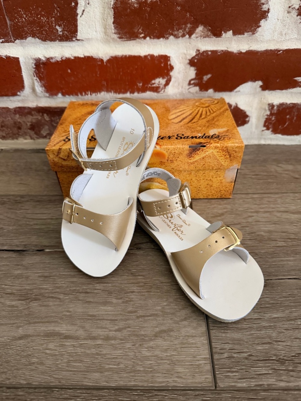 Gold Sun San Sandals